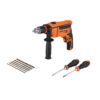 Combo taladro rotomartillo/destornillador 1/2" 650W, 8 acc, PRO