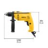 ROTO-1-2P6+FC2 Taladro- Rotomartillo/destornillador 1/2", 550W, PRETUL