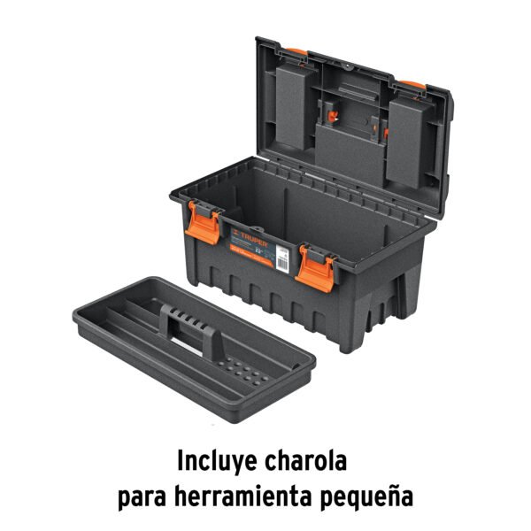 Caja para herramienta de 22" con compartimentos, TRUPER